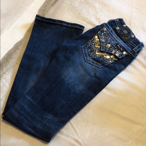 Miss Me Jeans 27 Bling Boot Cut - Picture 1 of 7